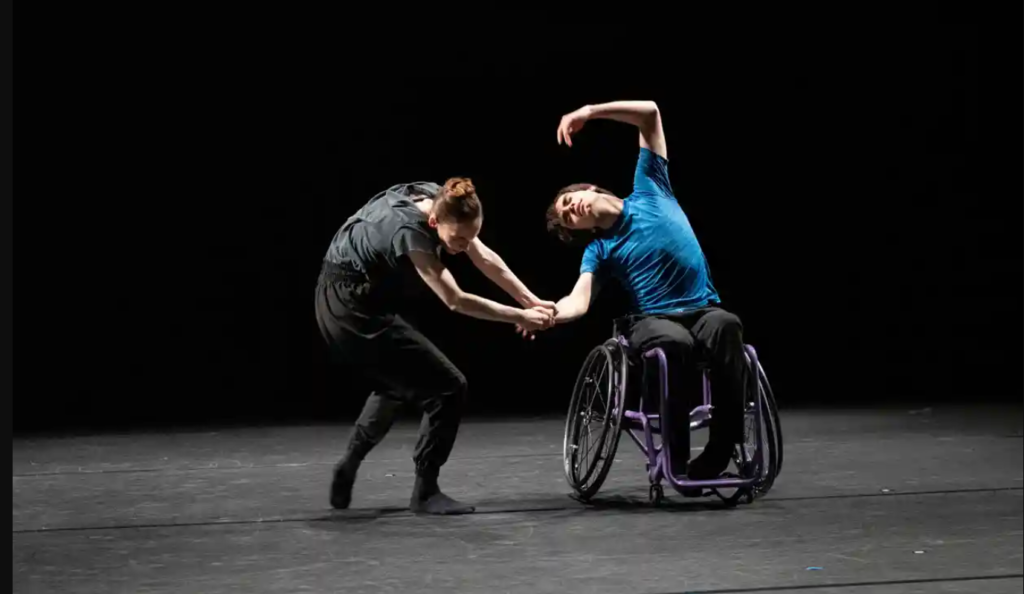 Kristen McNally and Joe Powell in the Royal Ballet’s Draft Works, with choreography by McNally. Photograph: Asya Verzhbinsky