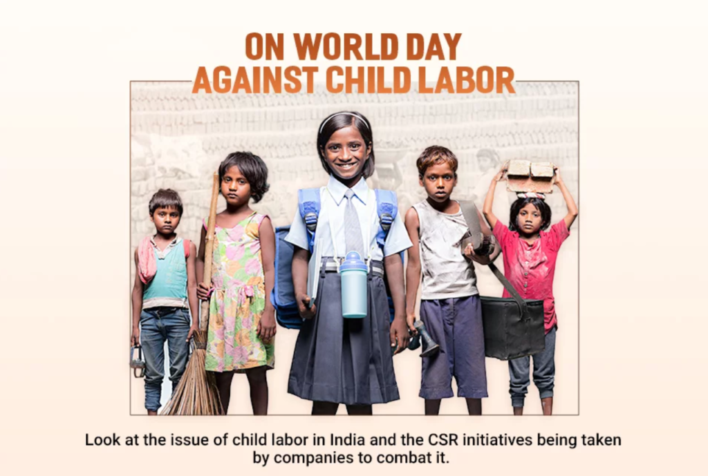 World Day against Child Labor: Indian Companies Pave the Way for Change through CSR Initiatives