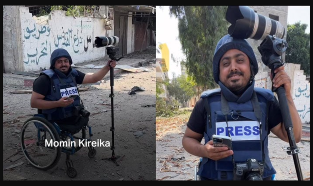 Defying all odds: Differently-abled journalist Momin Kireika covers Israel-Hamas war